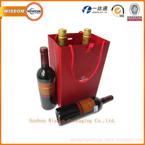 custom bottle wine paper bag